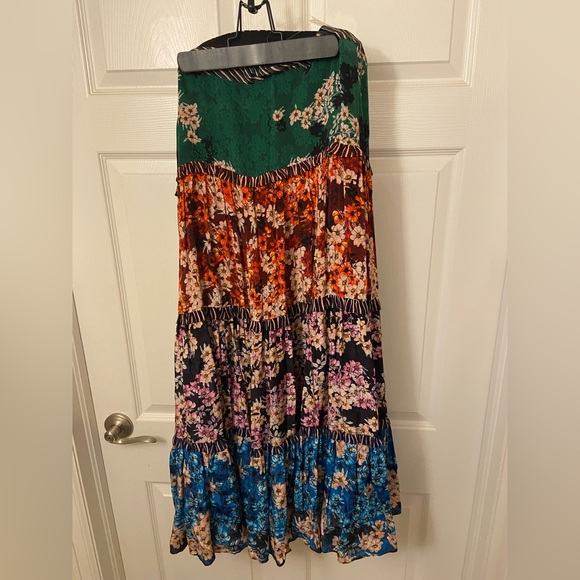 bhanuni by jyoti Dresses & Skirts - NWT Anthropologie Tiered Floral Maxi Skirt